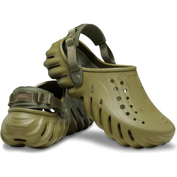 Crocs Unisex Echo Clogs Mens 10 Womens 12 EU 43.5 Aloe Green NWOB main image 5